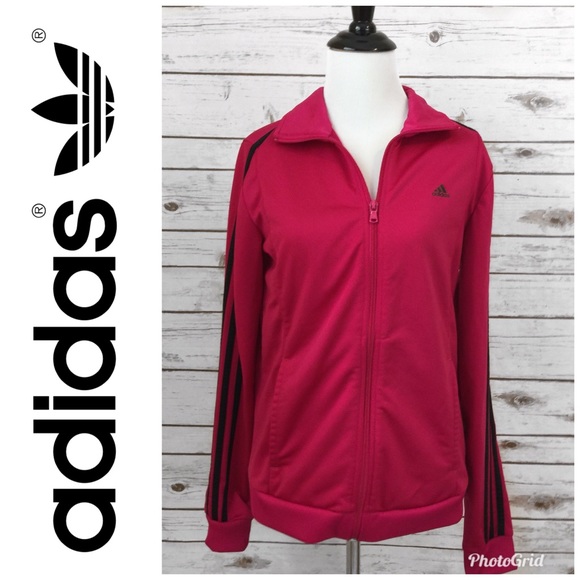 adidas Jackets & Blazers - adidas | Magenta Zip Up Size S